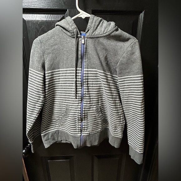 Tommy Hilfiger Tops - Tommy Hilfiger Gray Hoodie with Blue Accents
